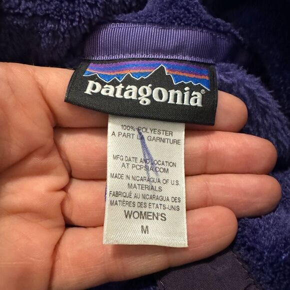 Patagonia Purple Plush Quarter Snap-T Fleece Jacket Womens SIZE MED - Picture 6 of 11